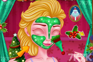 安娜圣诞节美容