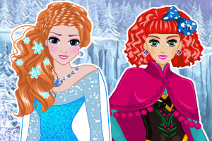 艾莎和安娜的新发型