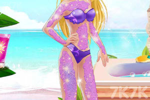 芭比的沙滩化妆