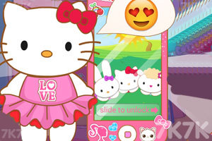 凯蒂猫的粉红手机