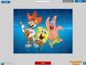 海绵宝宝来拼图