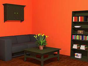 橘红色卧室逃脱