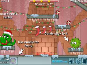 圣诞节怪物吃糖果