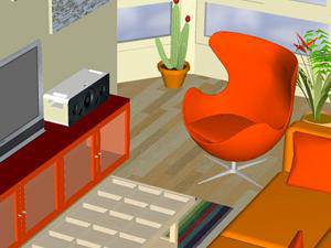 红色时尚房间逃脱