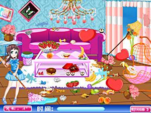 帮美女收拾房间