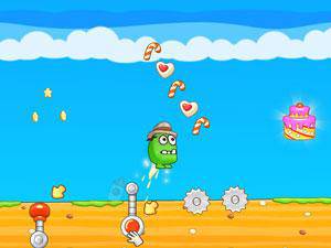 小绿怪机关城找蛋糕