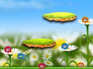 彩色毛球成一对