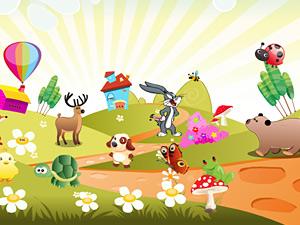 卡通动物乐园逃离