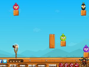 弹弓打愤怒的小鸟