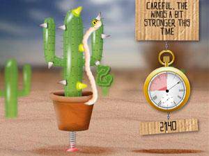 仙人掌上挂蠕虫