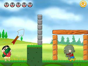 蜡笔小新打僵尸