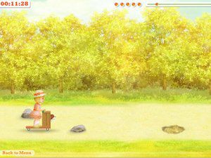 唯美风女孩遛狗