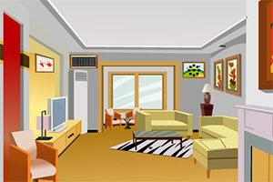 可爱的夫妻逃出房子