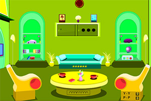 淡绿色的房间逃脱