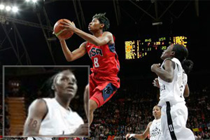 篮球场上找数字