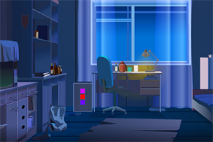 小偷逃出寂静房间