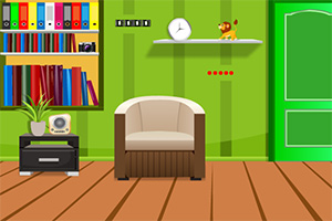 鲜绿色的小屋逃脱