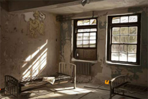 损坏的房子逃脱