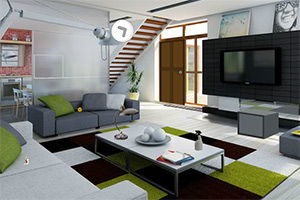 逃出简约豪华别墅