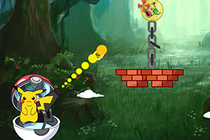 皮卡丘炮打小怪兽