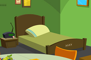 逃离黄色格调房屋