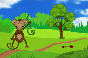 小猴子逃出树林