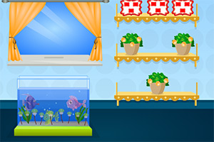 淡蓝色的房间逃脱