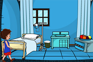 小男孩逃出医院