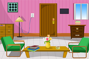 漂亮粉色小屋逃脱