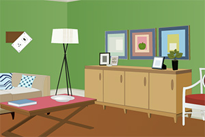 逃离浅绿色小屋