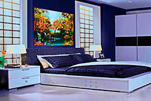 整洁的蓝色小屋逃脱