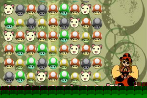 采毒蘑菇的女孩