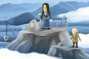 女巫和孩子逃脱