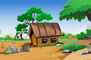 逃出森林村庄房子