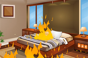 着火的房子逃脱