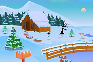 圣诞老人逃离雪天