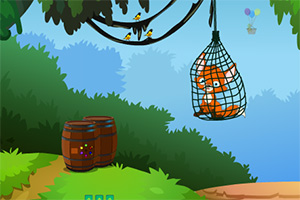 落入陷阱的狐狸逃脱