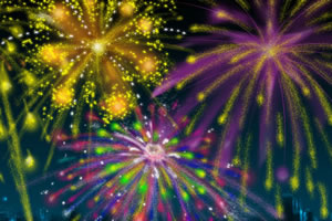 新年焰火里的数字