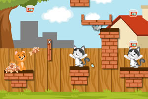 两只小猫爱吃鱼选关版