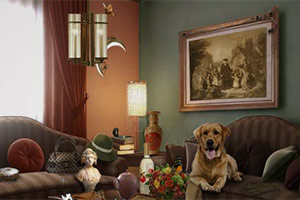 休闲卧室找东西