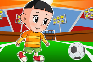 大头儿子踢足球