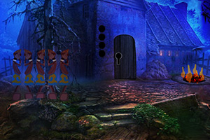 逃离蓝色废弃房