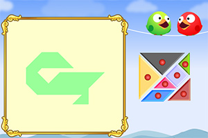 可爱小鸟七巧板