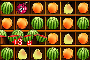 新鲜的水果对对碰