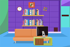 漂亮的紫色房间逃脱