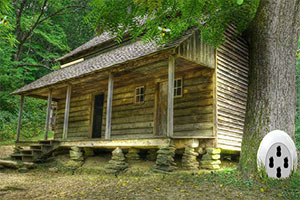 可爱男孩逃出森林