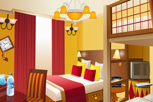 时髦的黄色如家快捷逃生