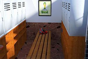 逃离球员更衣室