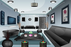 黑白现代房间逃脱