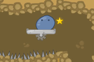 蓝色果冻回水里